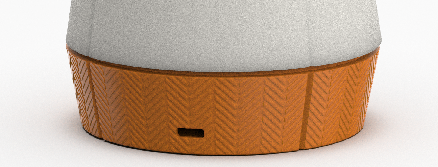 Elegant Venti Smart Lamp featuring a wave base