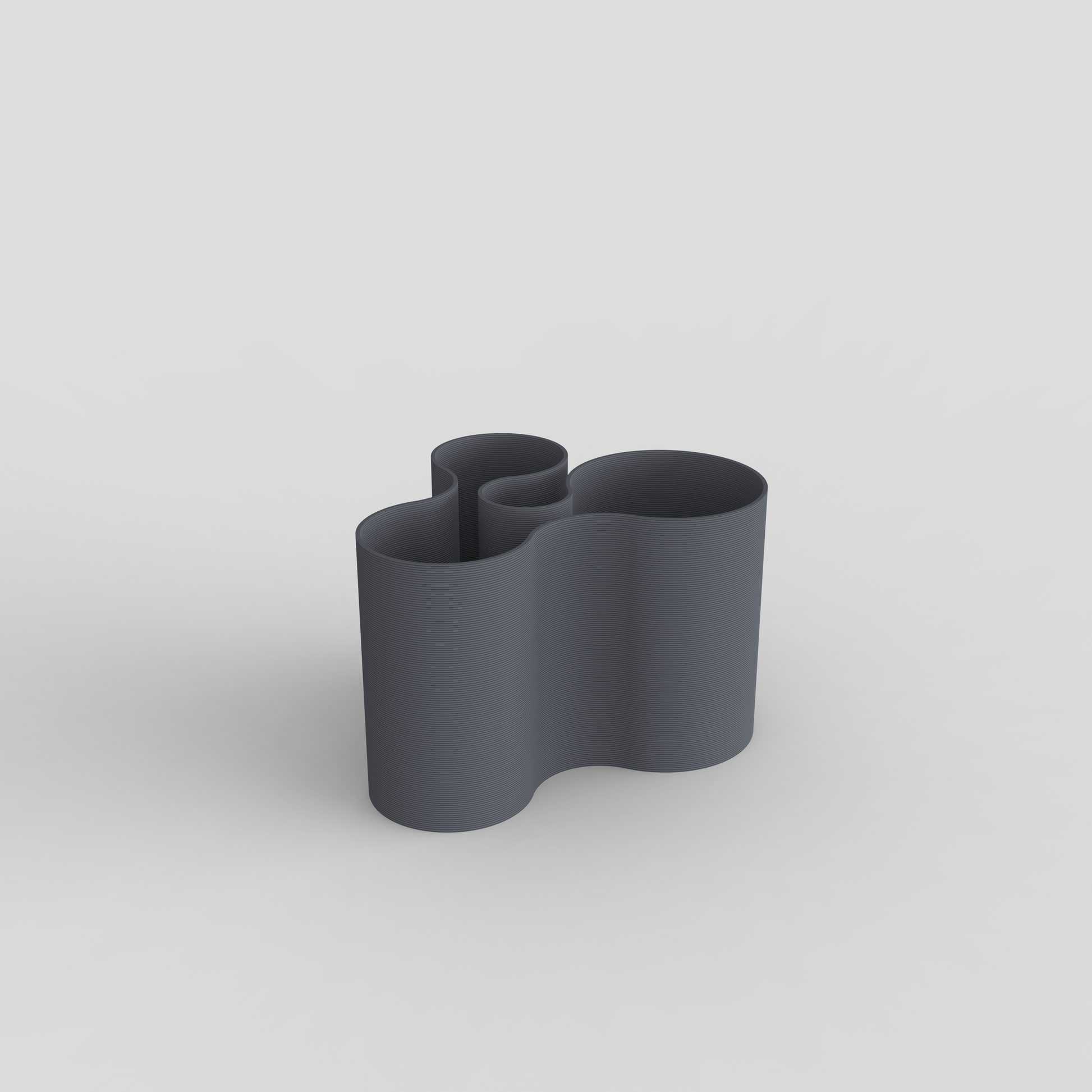 Empty Coral Crest pot pen holder.