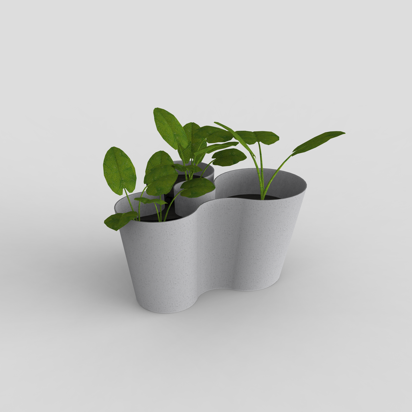 coral crest stand marble holding a plant