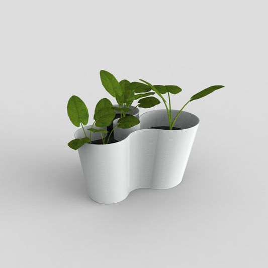 coral crest stand white as a planter