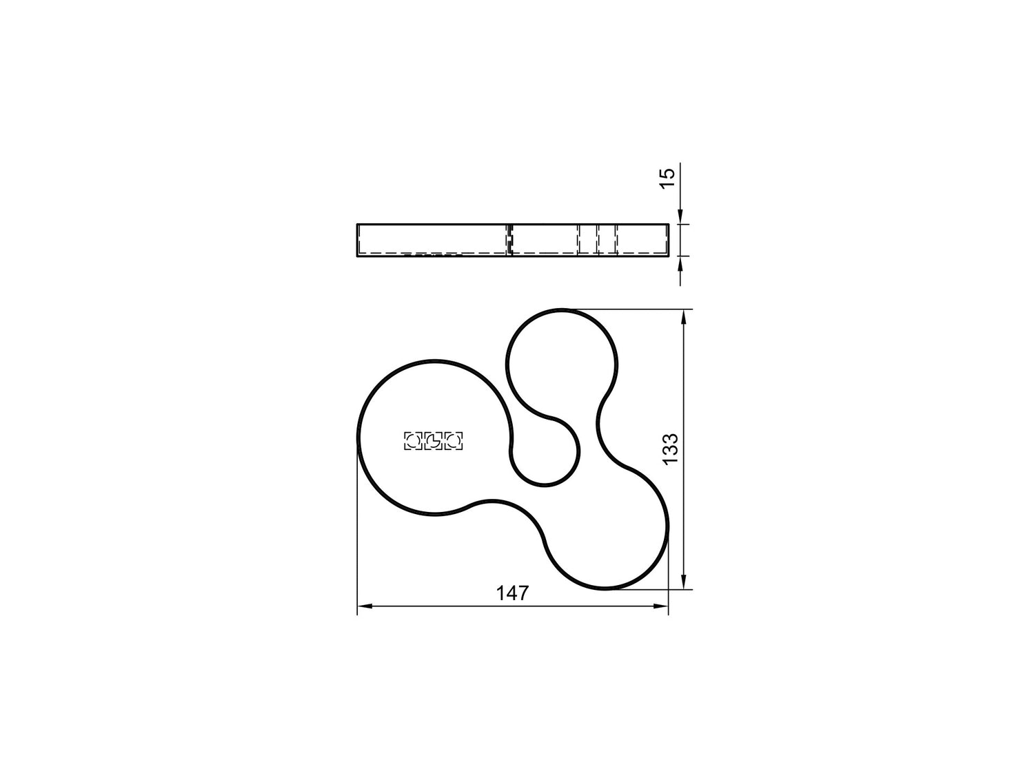 coral crest tray trinket dimension drawing