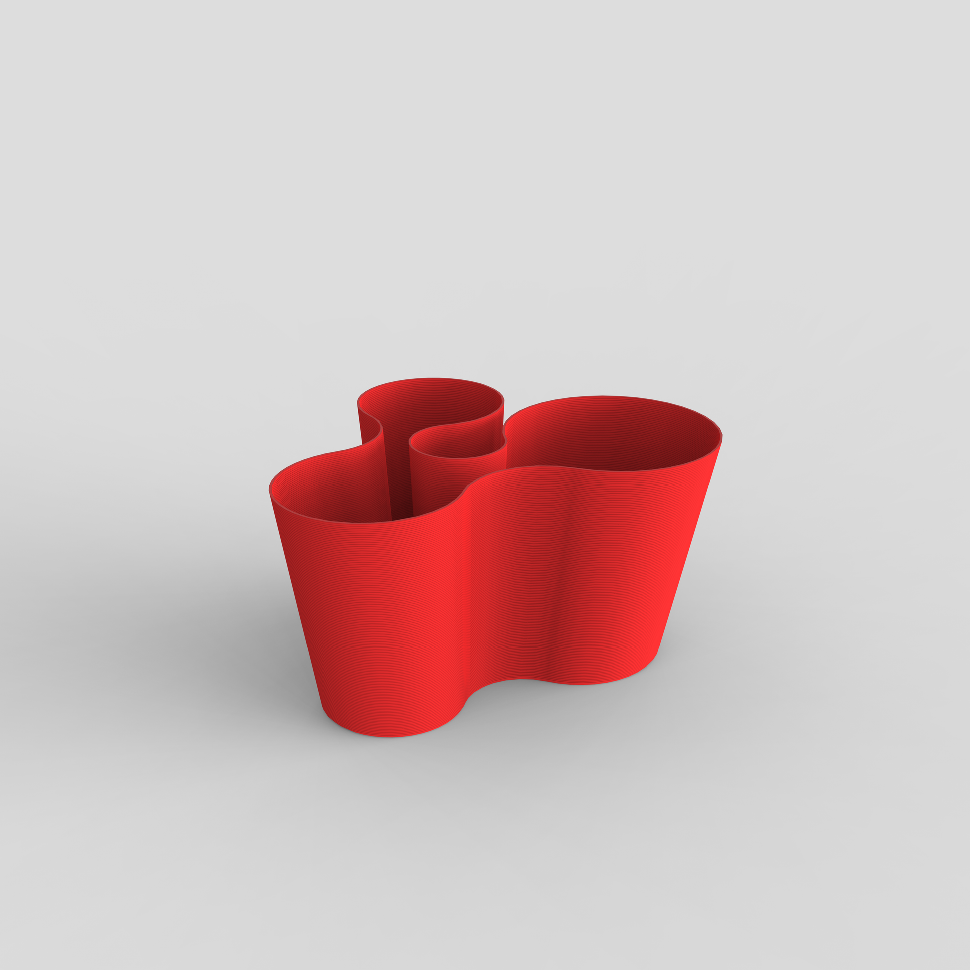 empty coral crest stand in red color