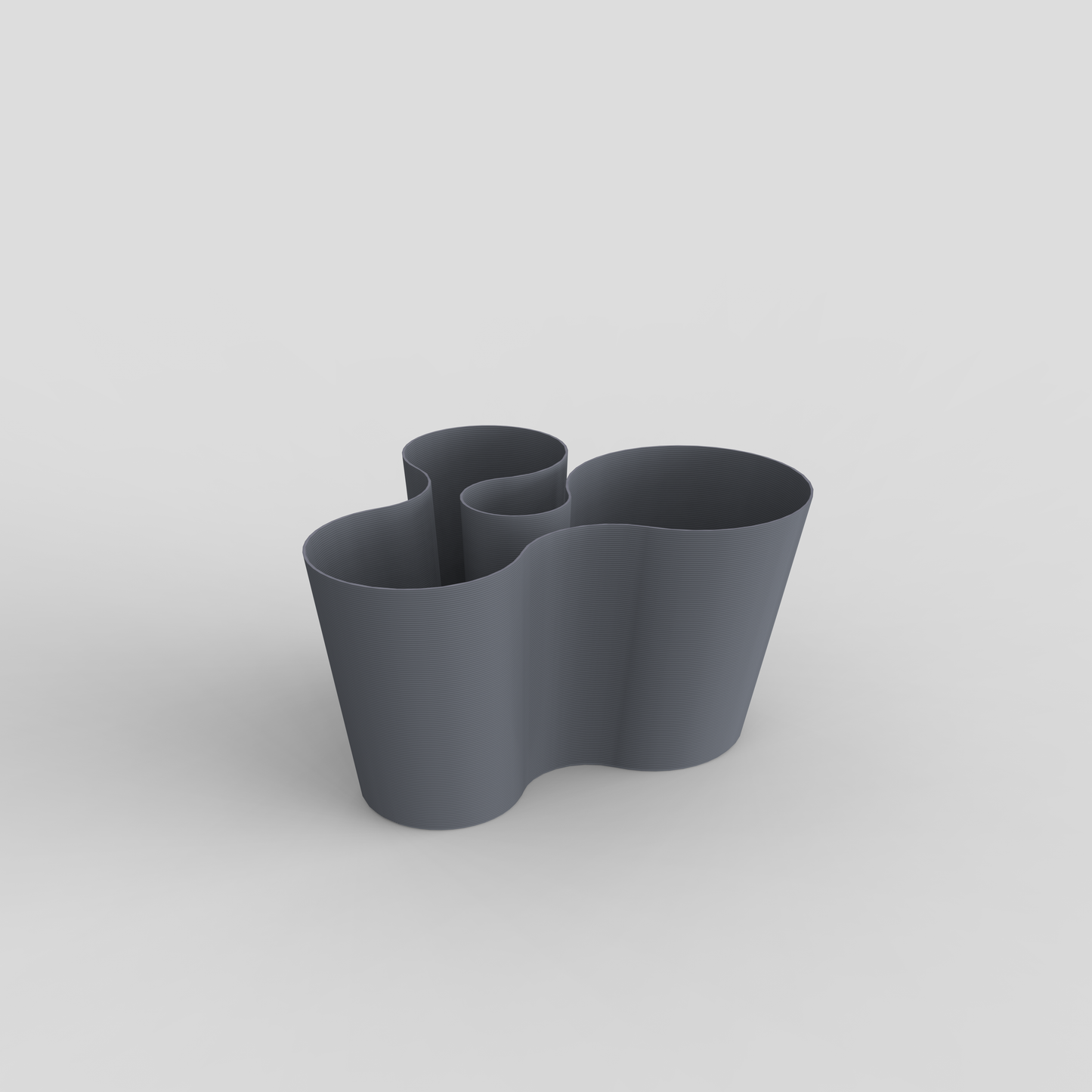 empty coral crest stand in grey color