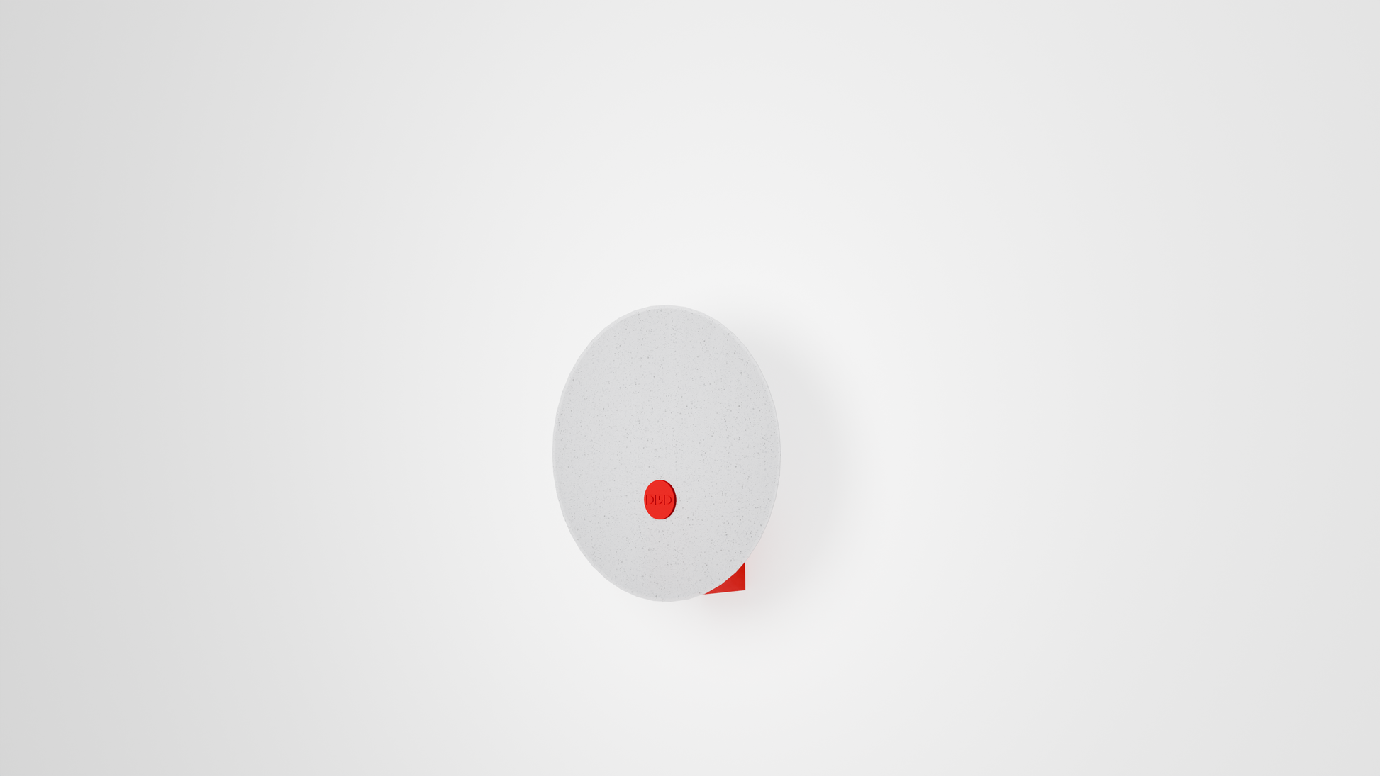 Adjustable wall light casting a soft glow with its thin, replaceable foil-like shade.