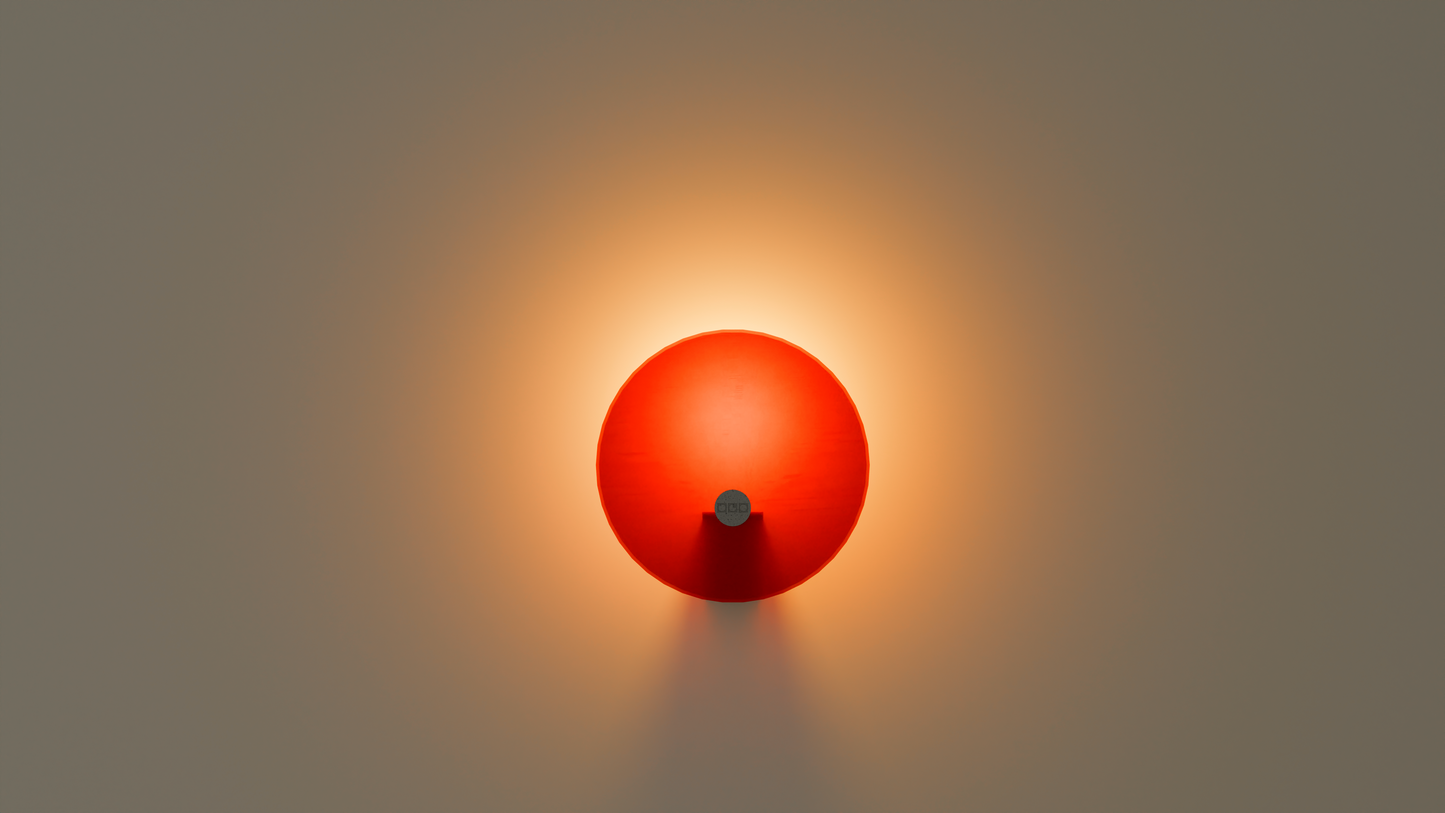 Modern wall fixture with personalized illumination, featuring adjustable outer layer.