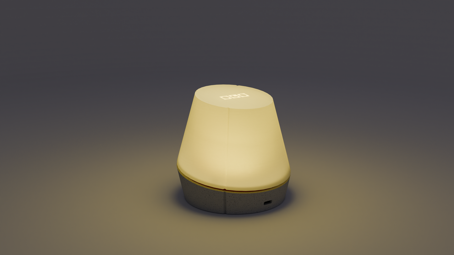 Sleek Litele portable lamp designed with Scandinavian elegance.