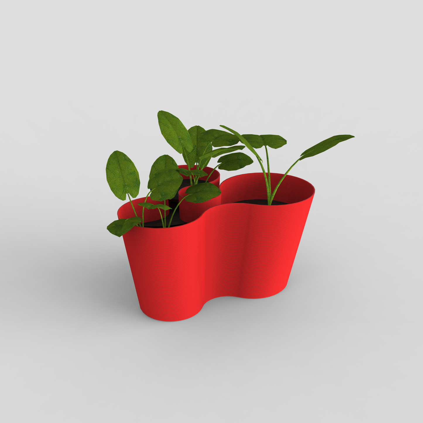 coral crest stand red as a planter