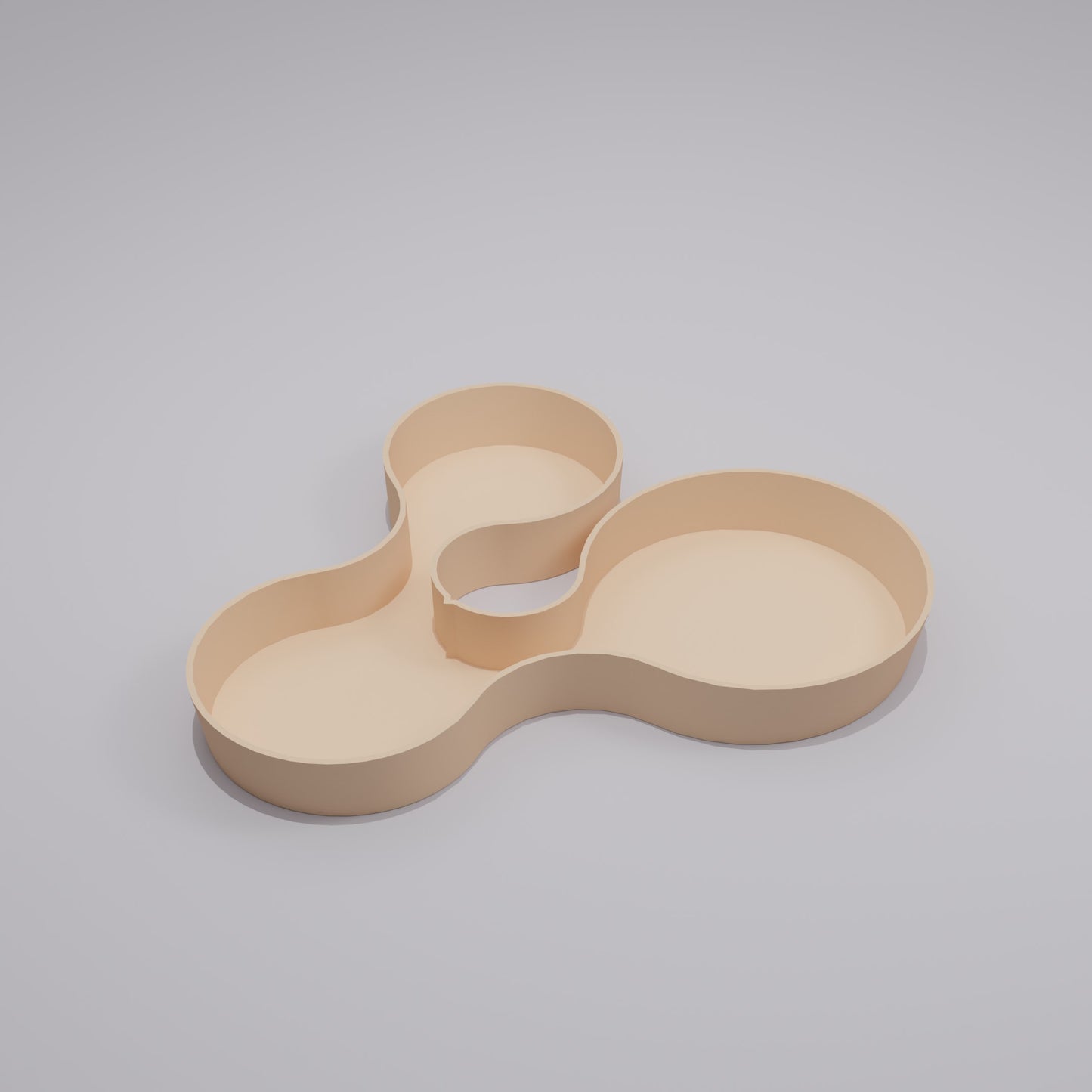 Empty coral crest tray beige