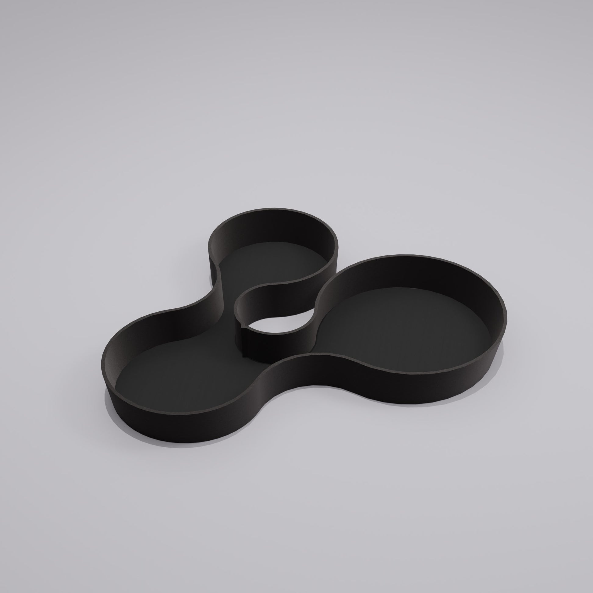 Empty coral crest tray black