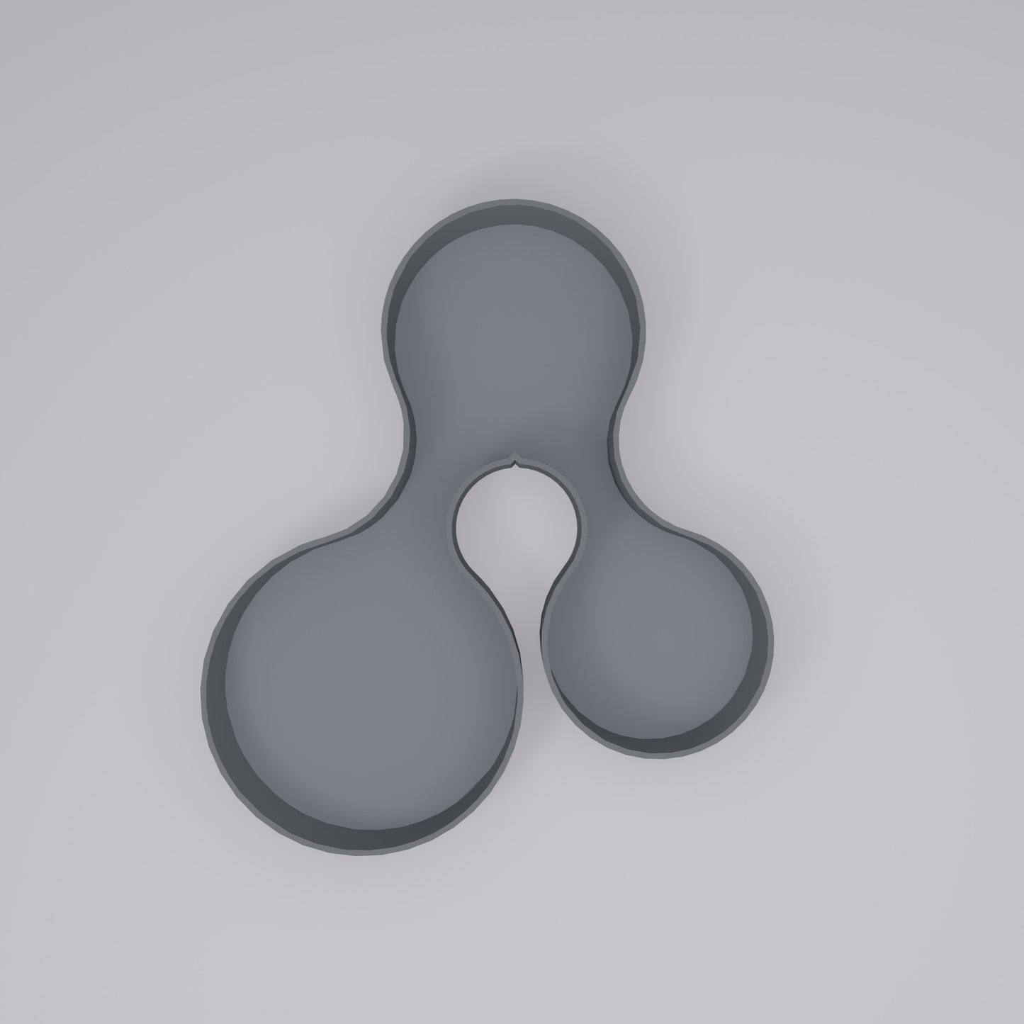 top view of empty coral crest tray grey