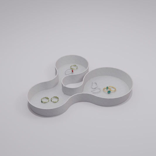 coral crest tray marble with jewellery