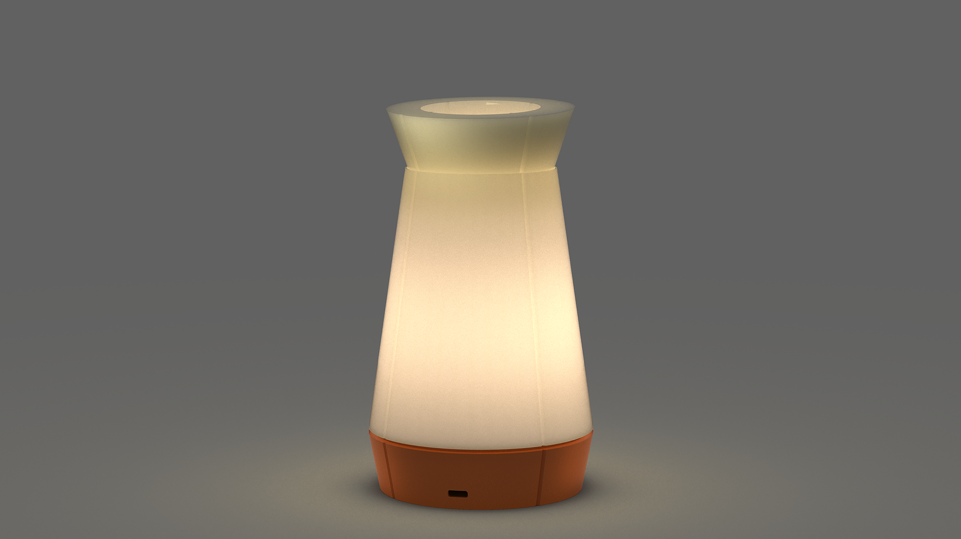 Stylish Venti Plus lamp with a dual-purpose holder for pens and plants, controlled via app.