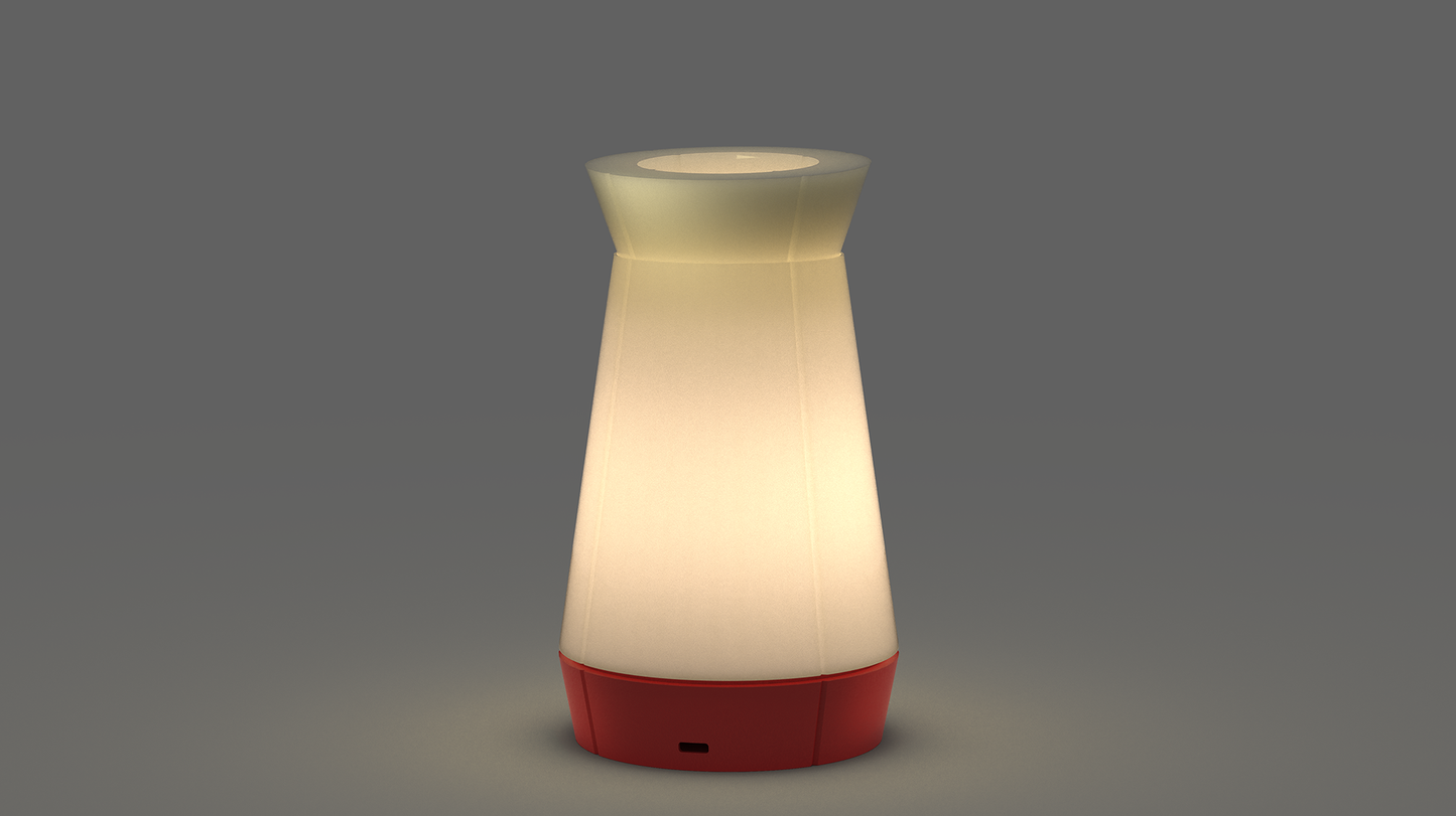 Multifunctional Venti Plus lamp with pen holder/planter, designed for modern living spaces.