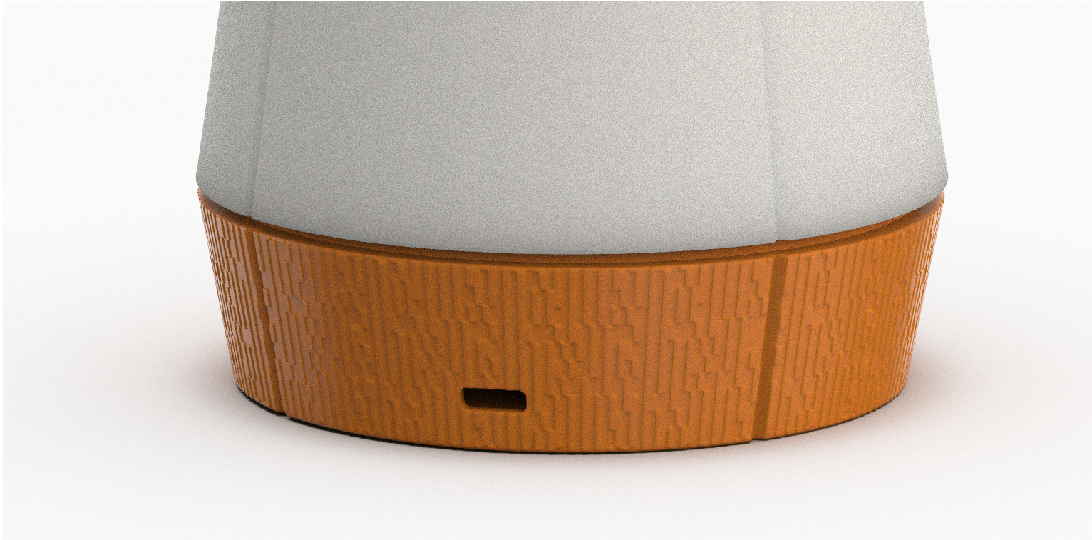 Stylish bark base of Venti Smart Lamp