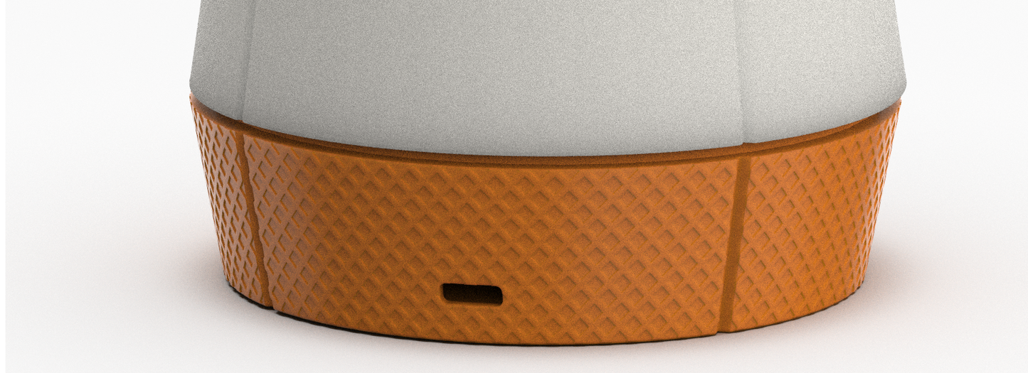 Close-up of luxurious diamond base on Venti Smart Lamp
