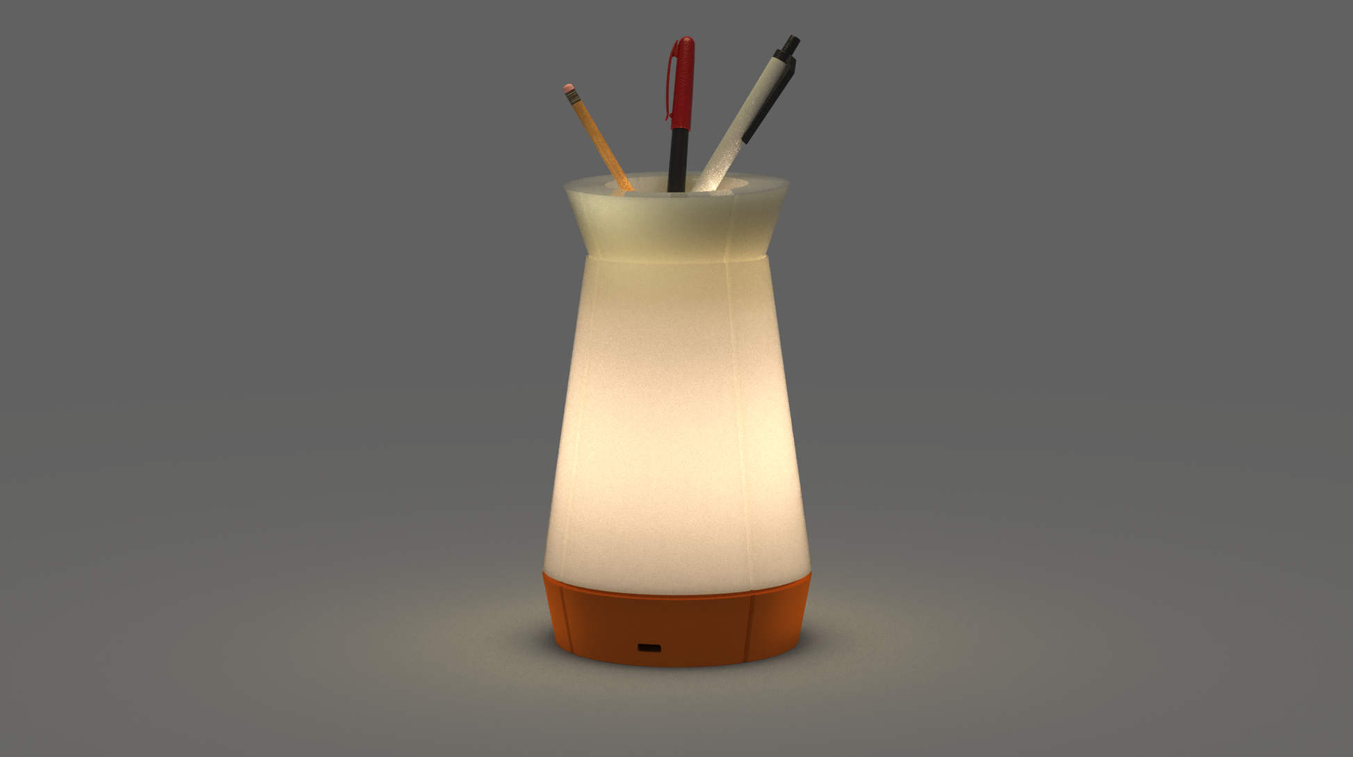 Smart Venti Plus lamp with top holder, perfect for organizing your desk