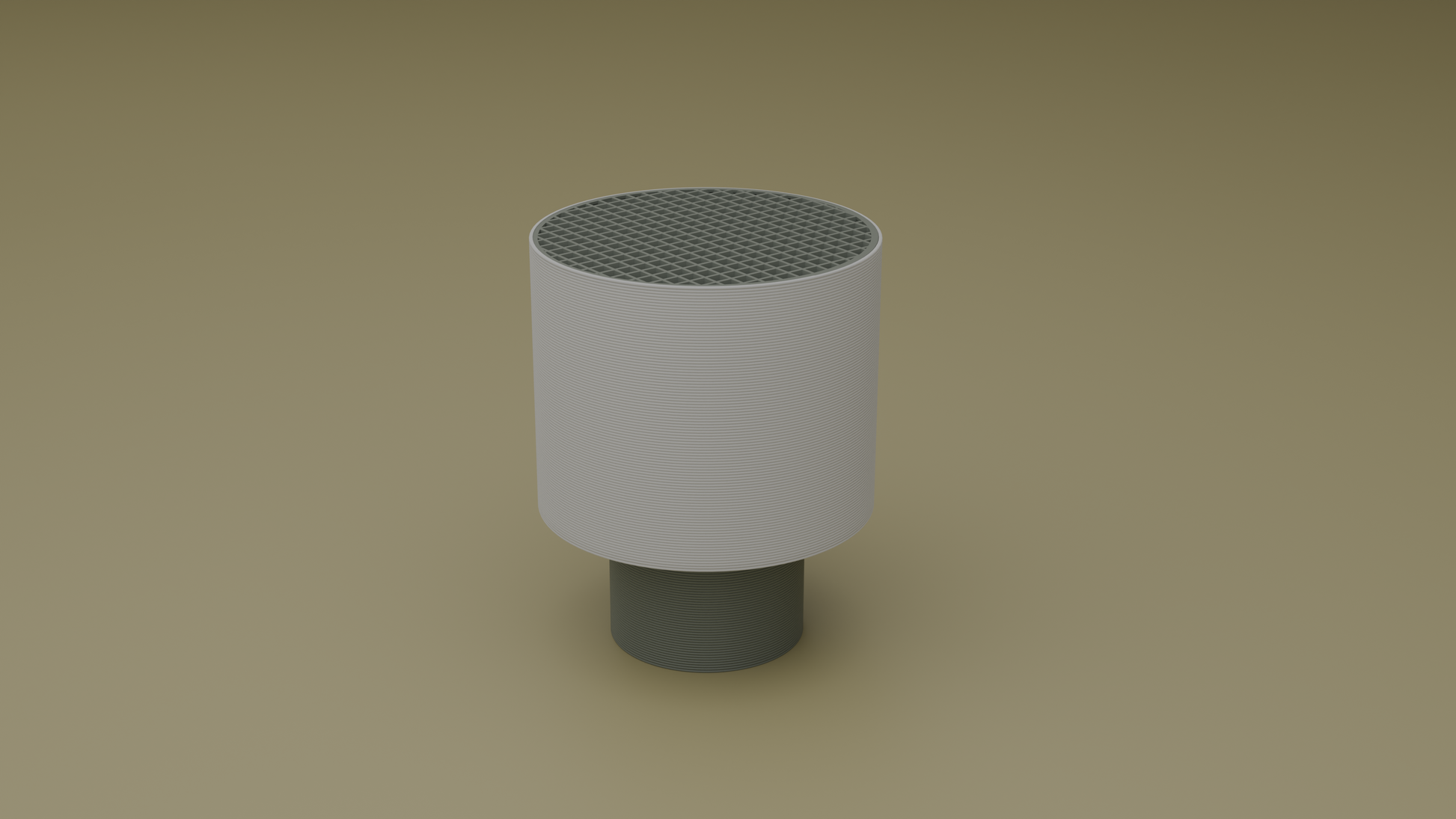 off shot of poco circle wired table lamp in grey color