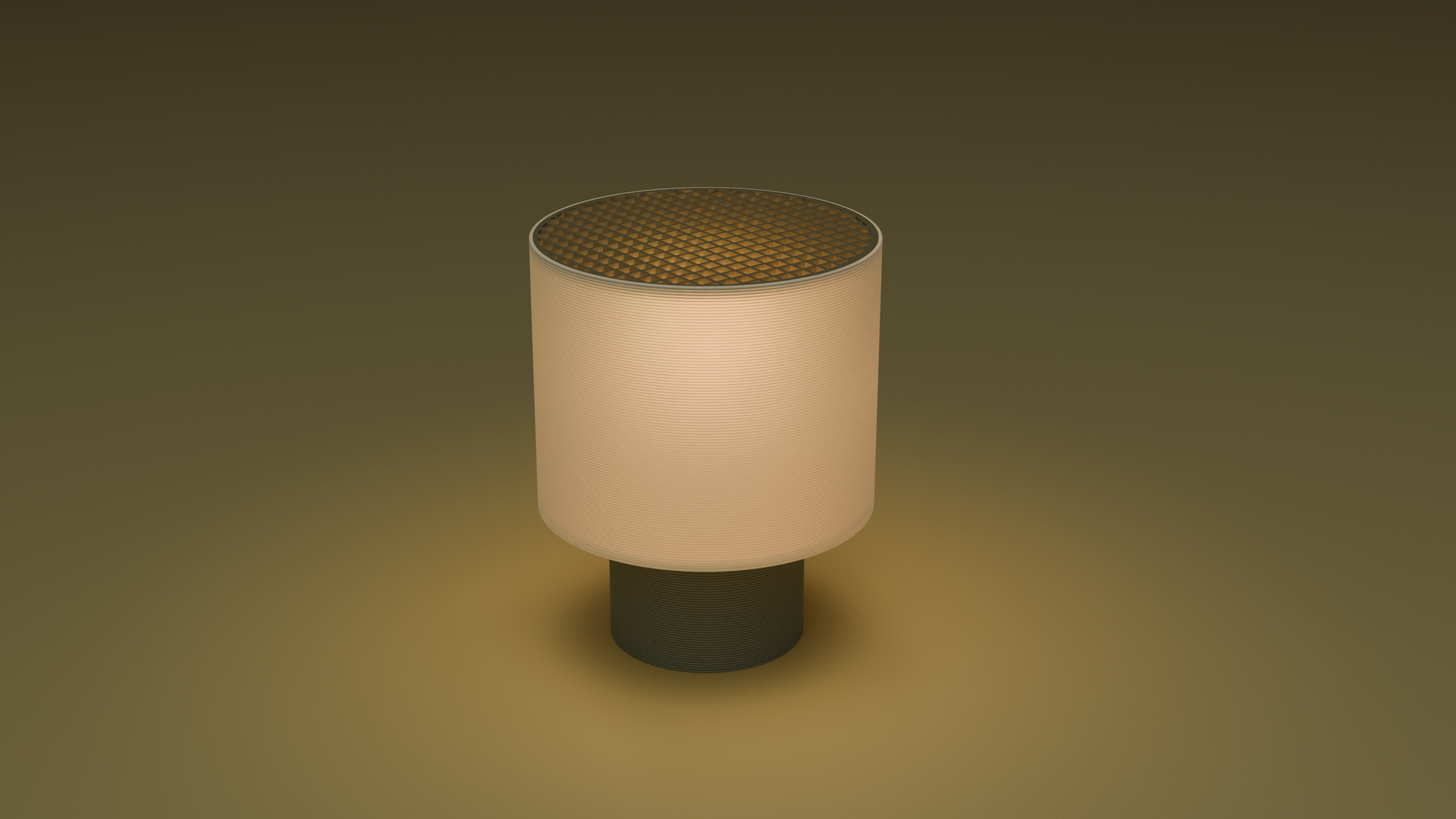 On shot of poco circle wired table lamp in grey color