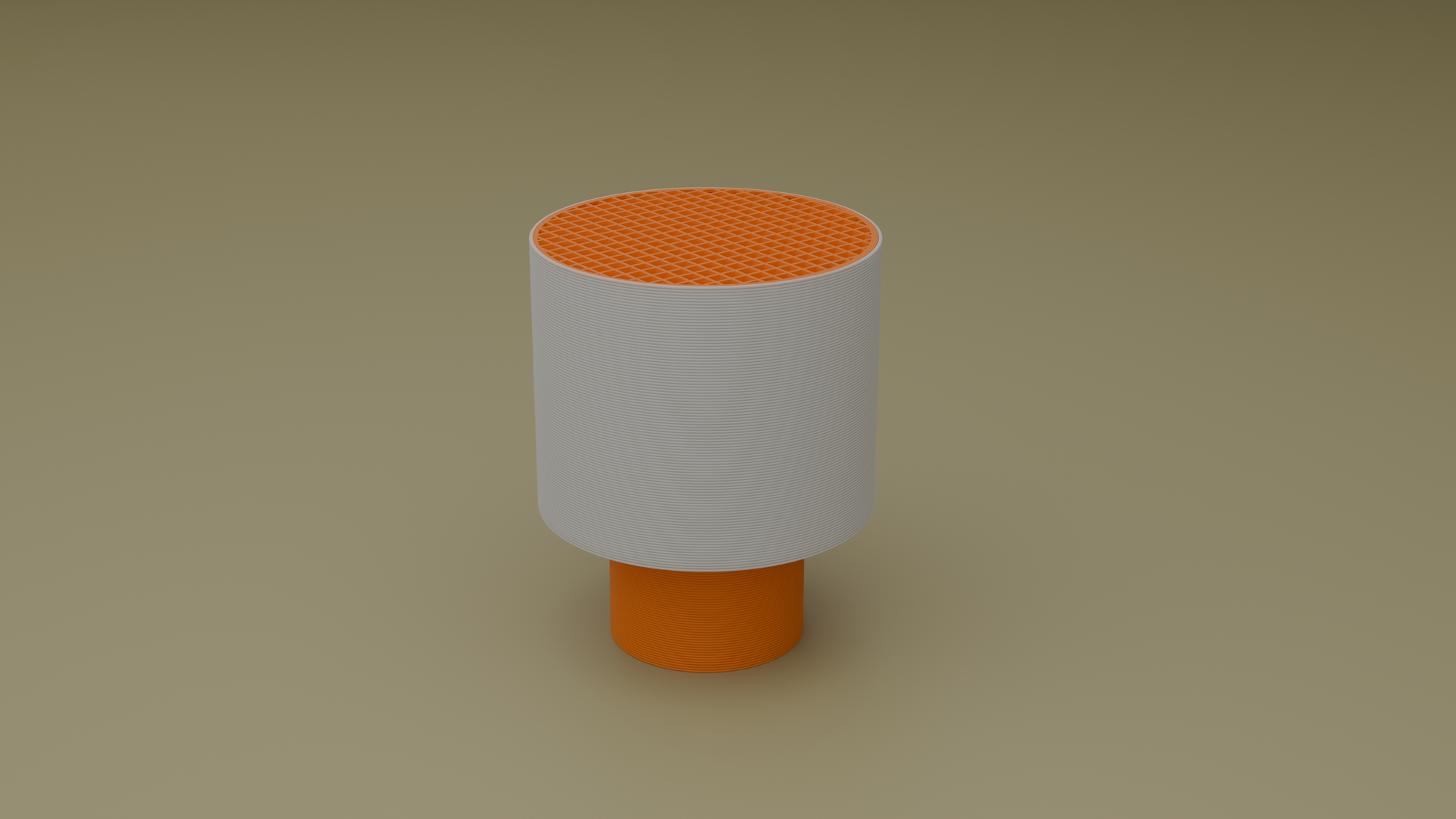 off shot of poco circle wired table lamp in orange color