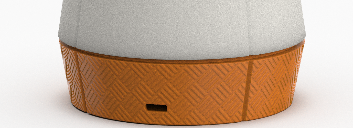Sophisticated Venti Smart Lamp with cross hatch finish
