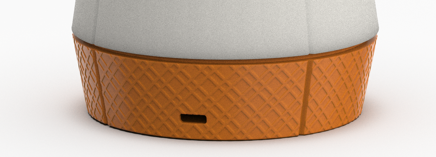 Sophisticated Venti Smart Lamp with cross weave finish