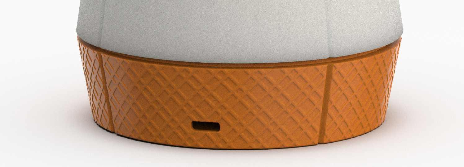 Sophisticated Venti Smart Lamp with cross weave finish