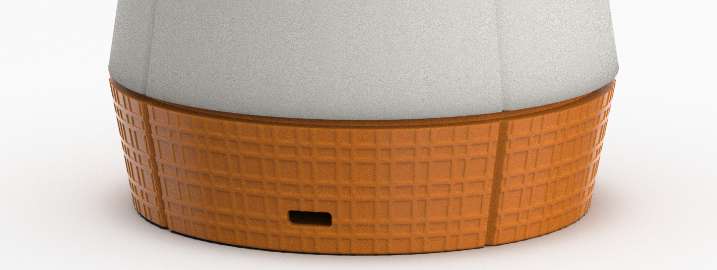 Weave finish base of Venti Smart Lamp