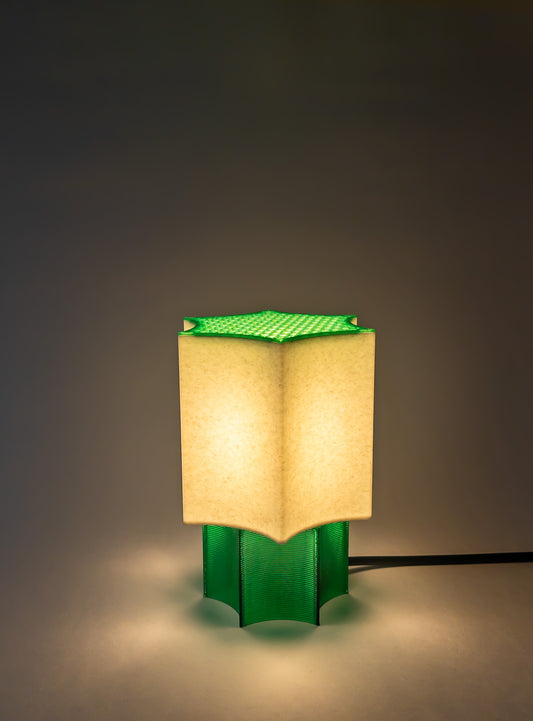 Clear Star coral Lamp Green