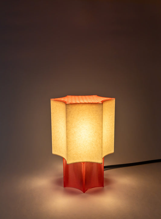 Clear Star coral Lamp Red