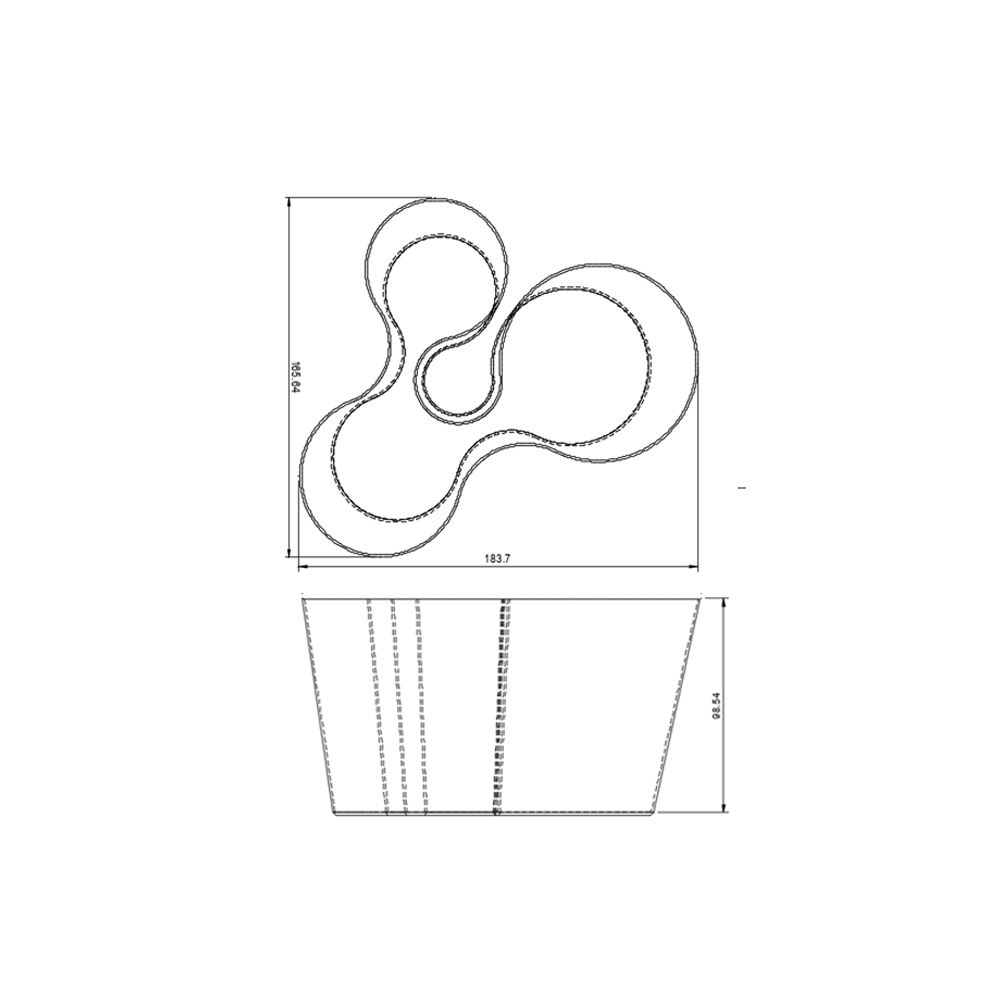 Coral Crest Stand - White