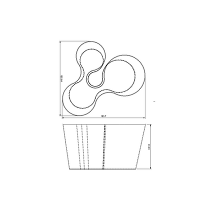 Coral Crest Stand - White