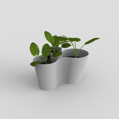 coral crest stand marble holding a plant