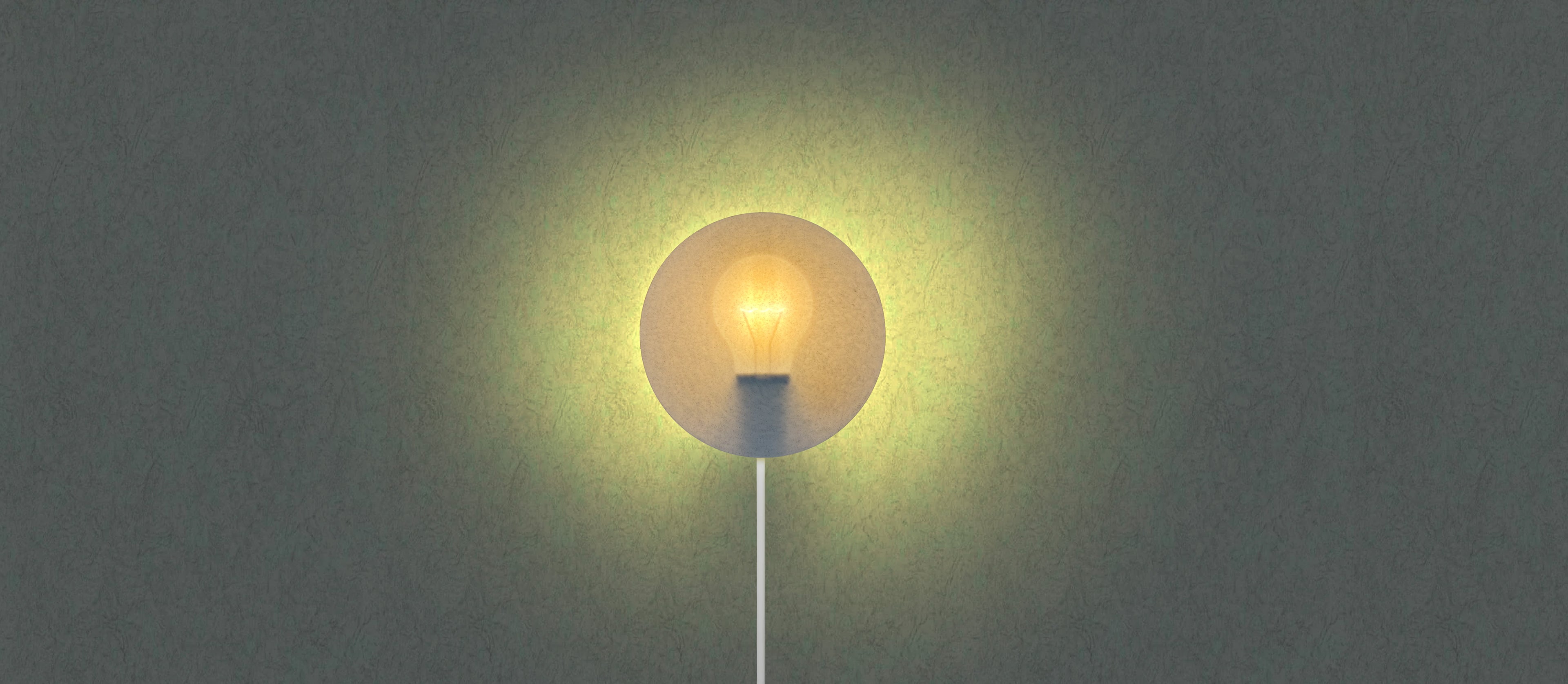 The Halo designer wall sconce from One Good Object ingeniously mimics the silhouette of a tungsten bulb, enhancing the ambiance of the space.