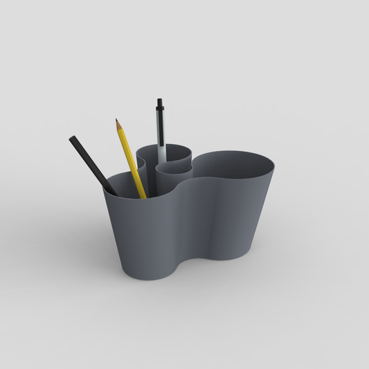 coral crest stand in grey color holding stationary