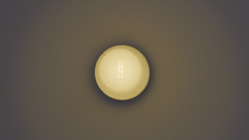 Designer mini portable lamp with One good object's logo.