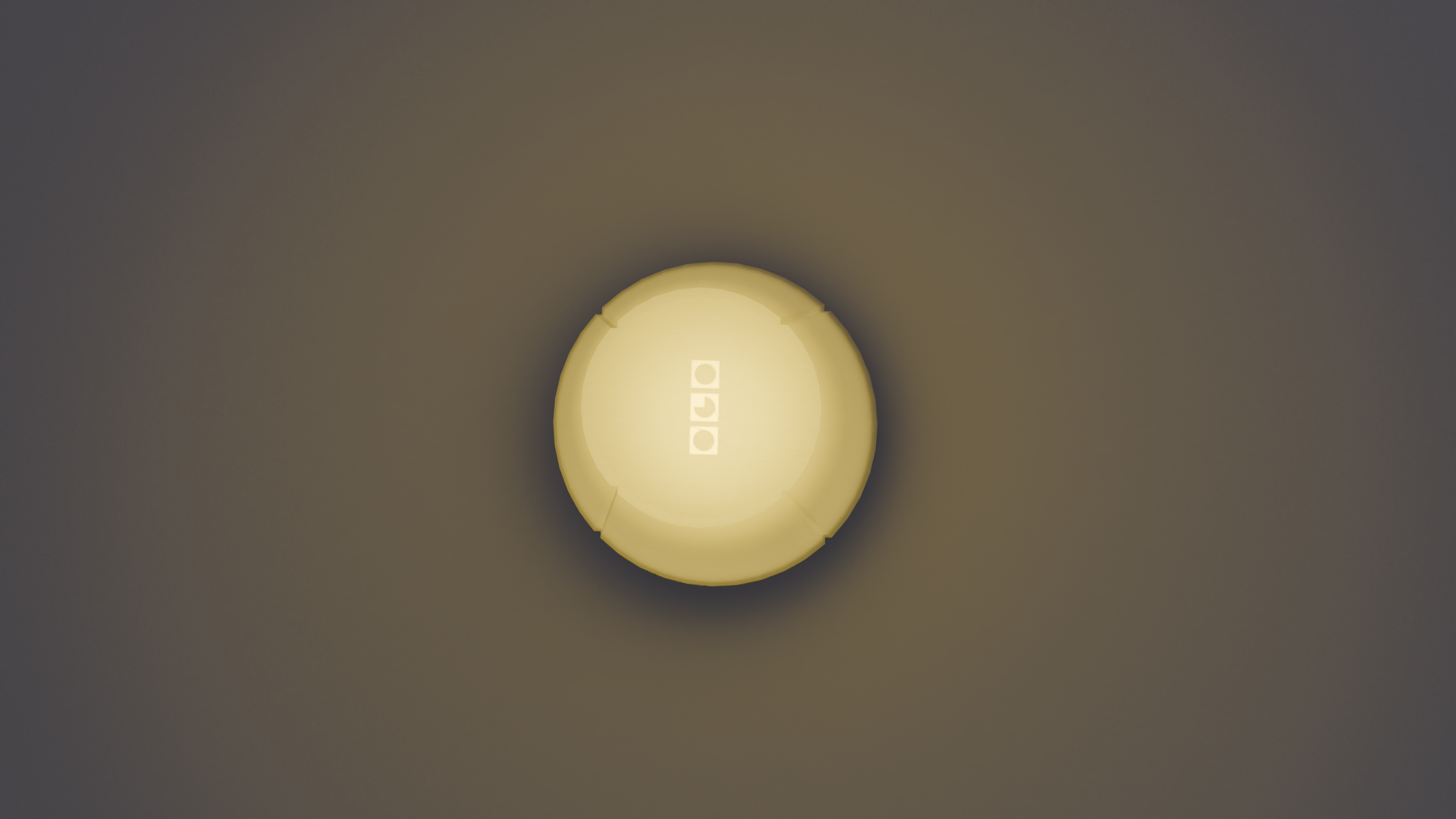 Designer mini portable lamp with One good object's logo.