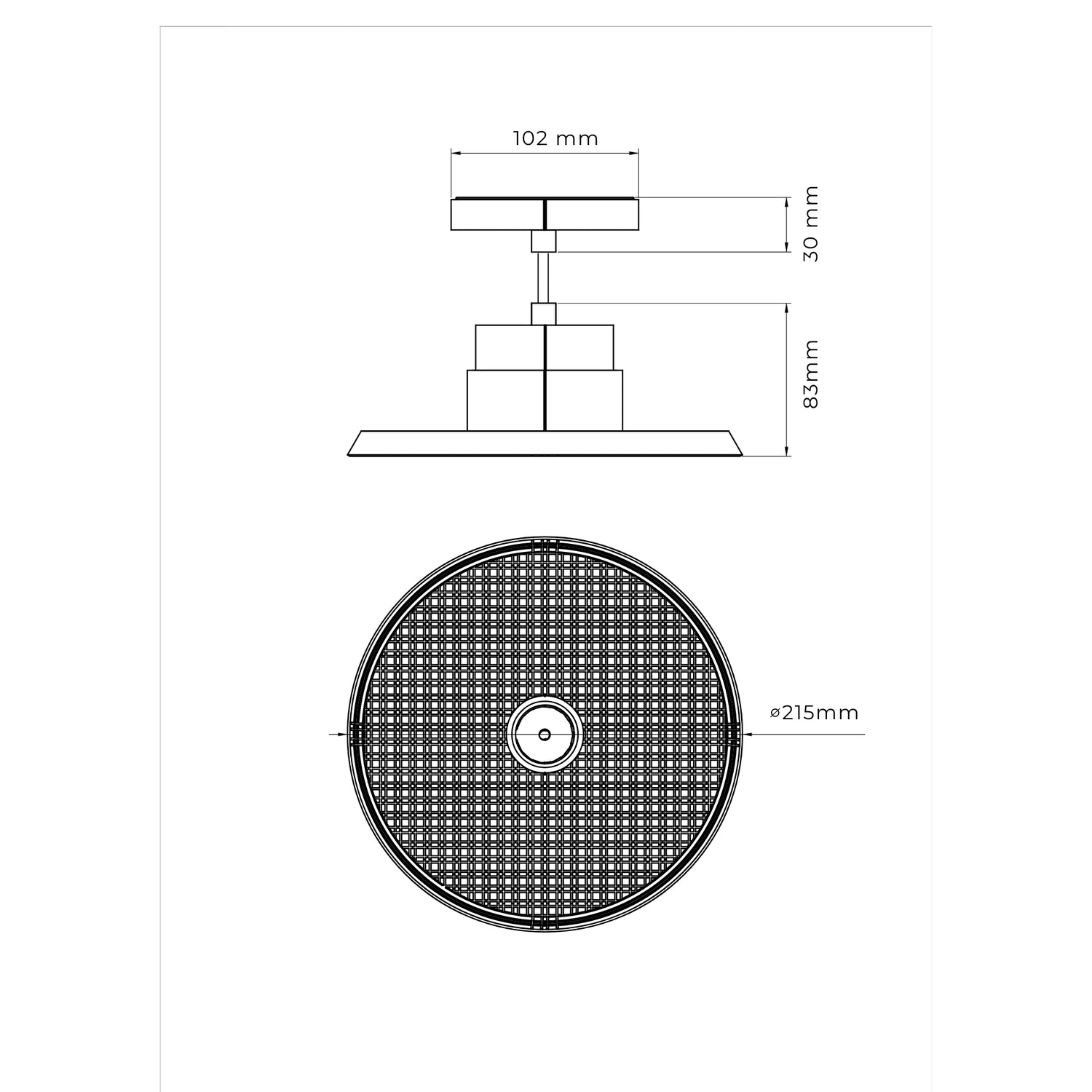 Ora-Drop-suspended-light-Dimension-Drawing 
