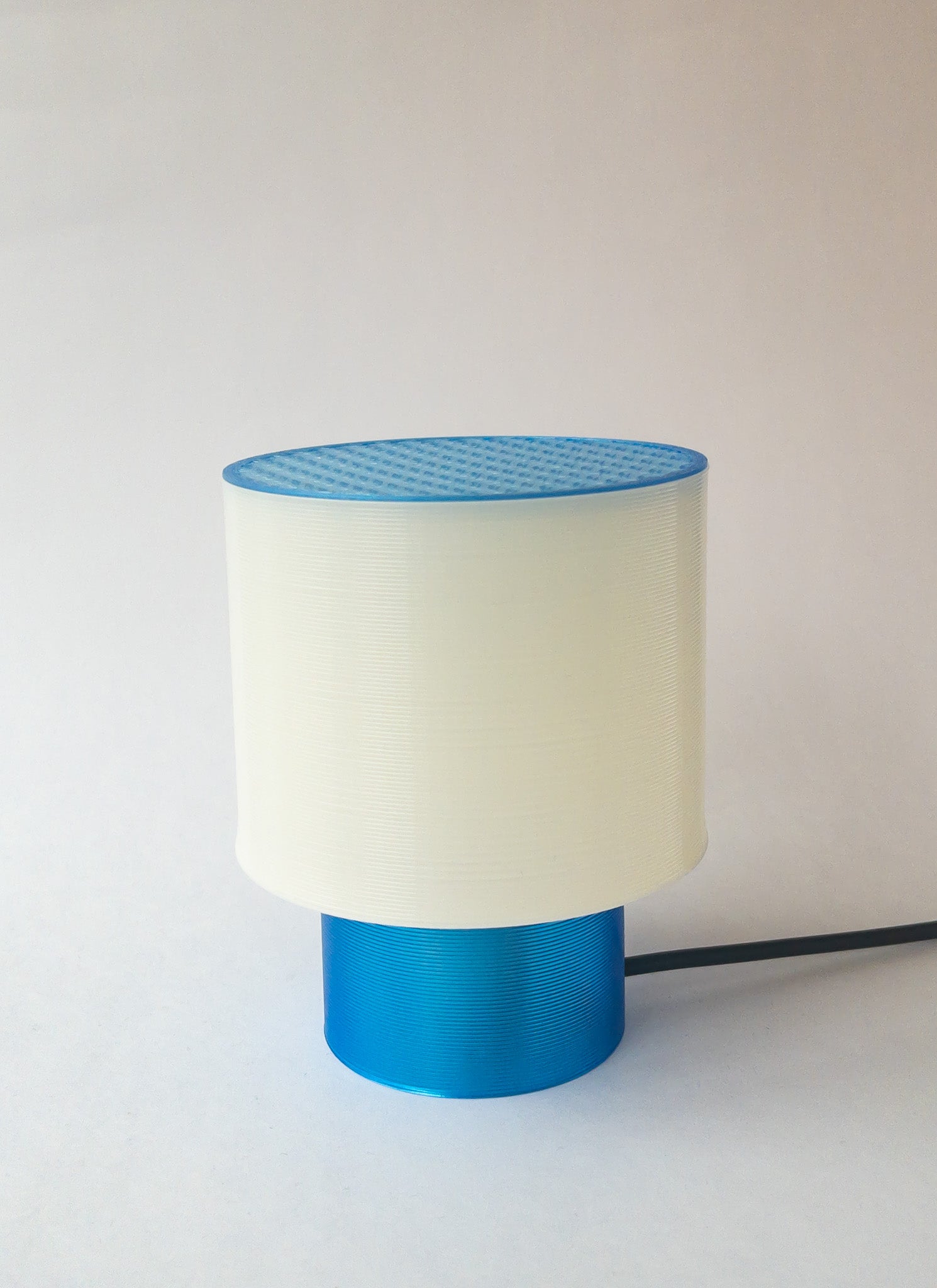 Clear Poco Circle Lamp Blue