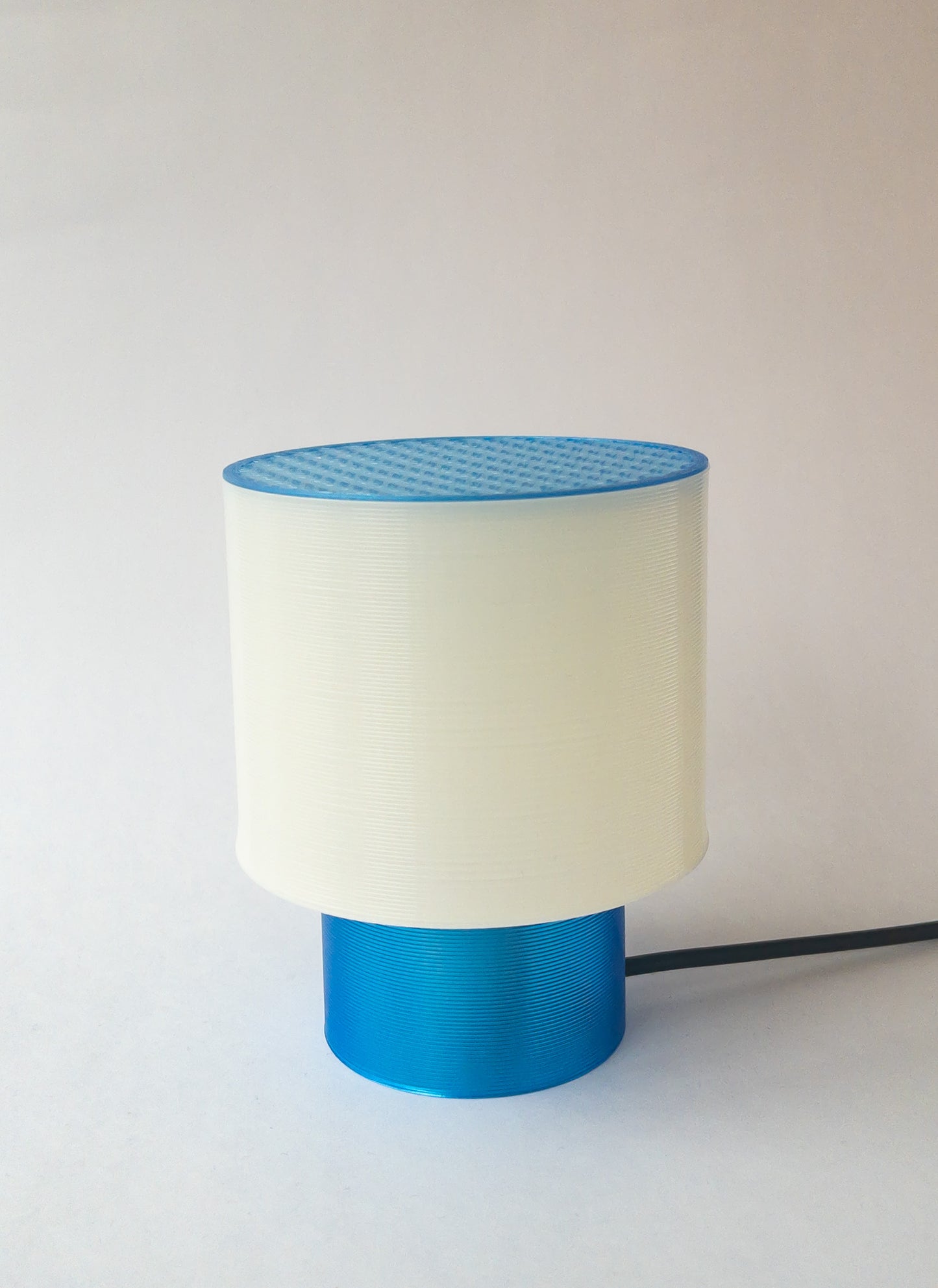 Clear Poco Circle Lamp Blue