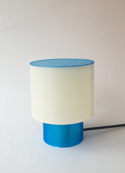 Clear Poco Circle Lamp Blue