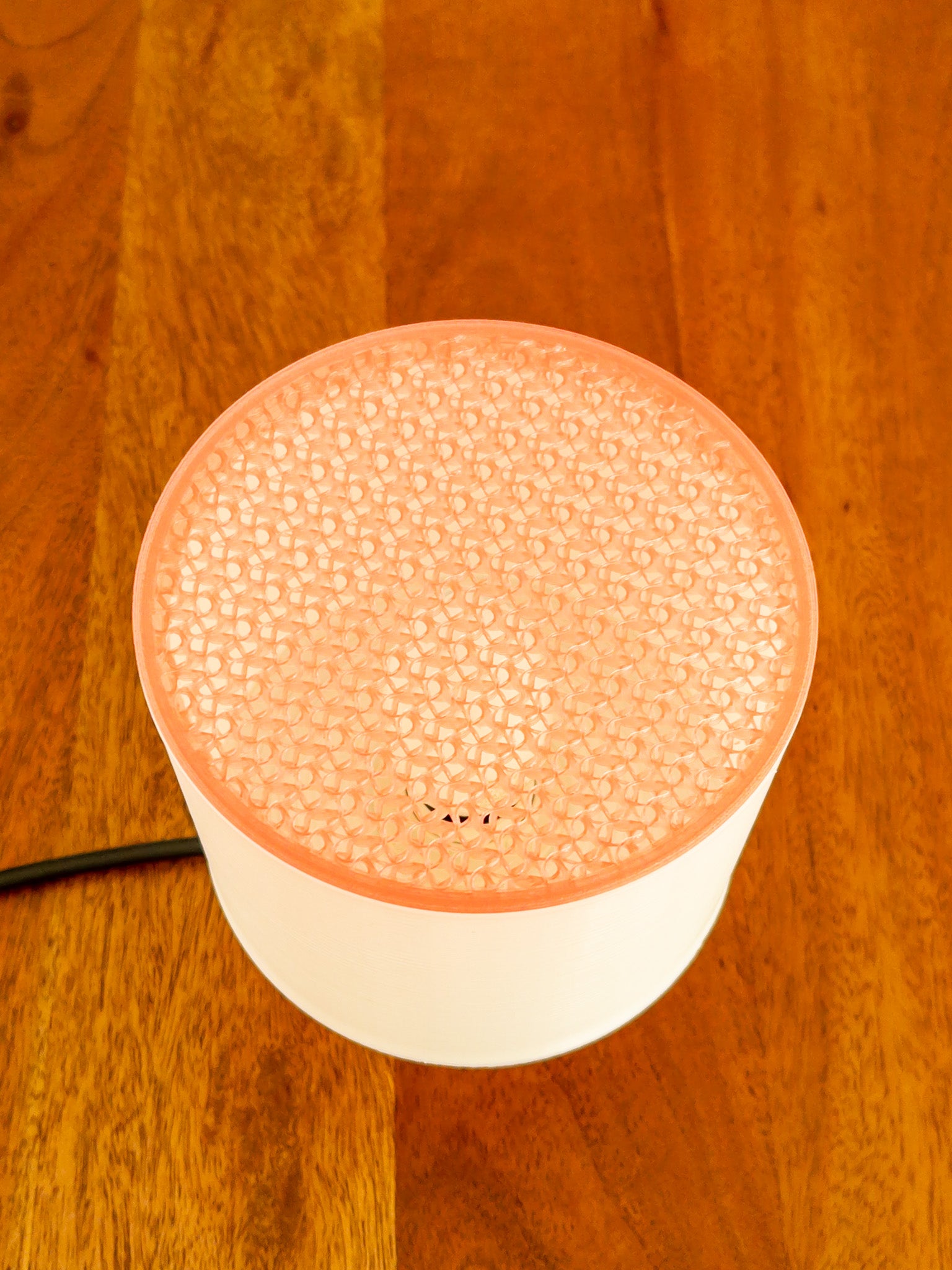 Clear Poco Circle Lamp Red