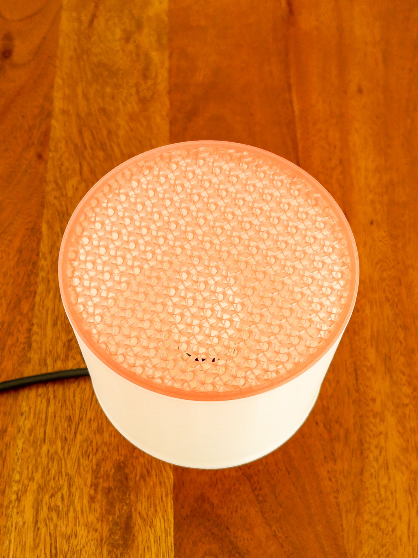 Clear Poco Circle Lamp Red