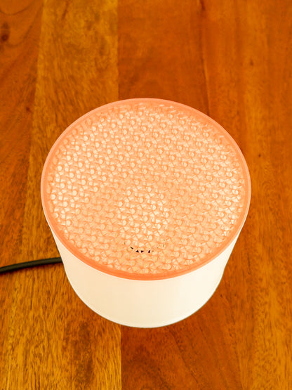 Clear Poco Circle Lamp Red