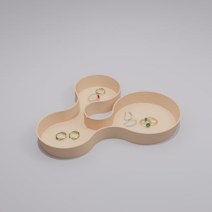 Ruffle & Coral Crest Tray