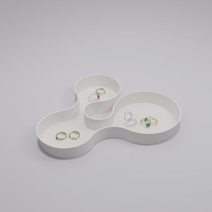 Ruffle & Coral Crest Tray