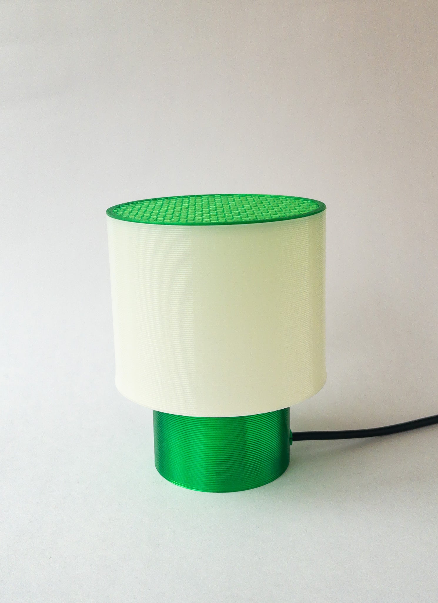 Clear Poco Circle Lamp Green