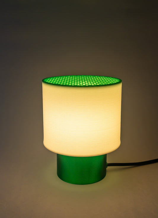 Clear Poco Circle Lamp Green