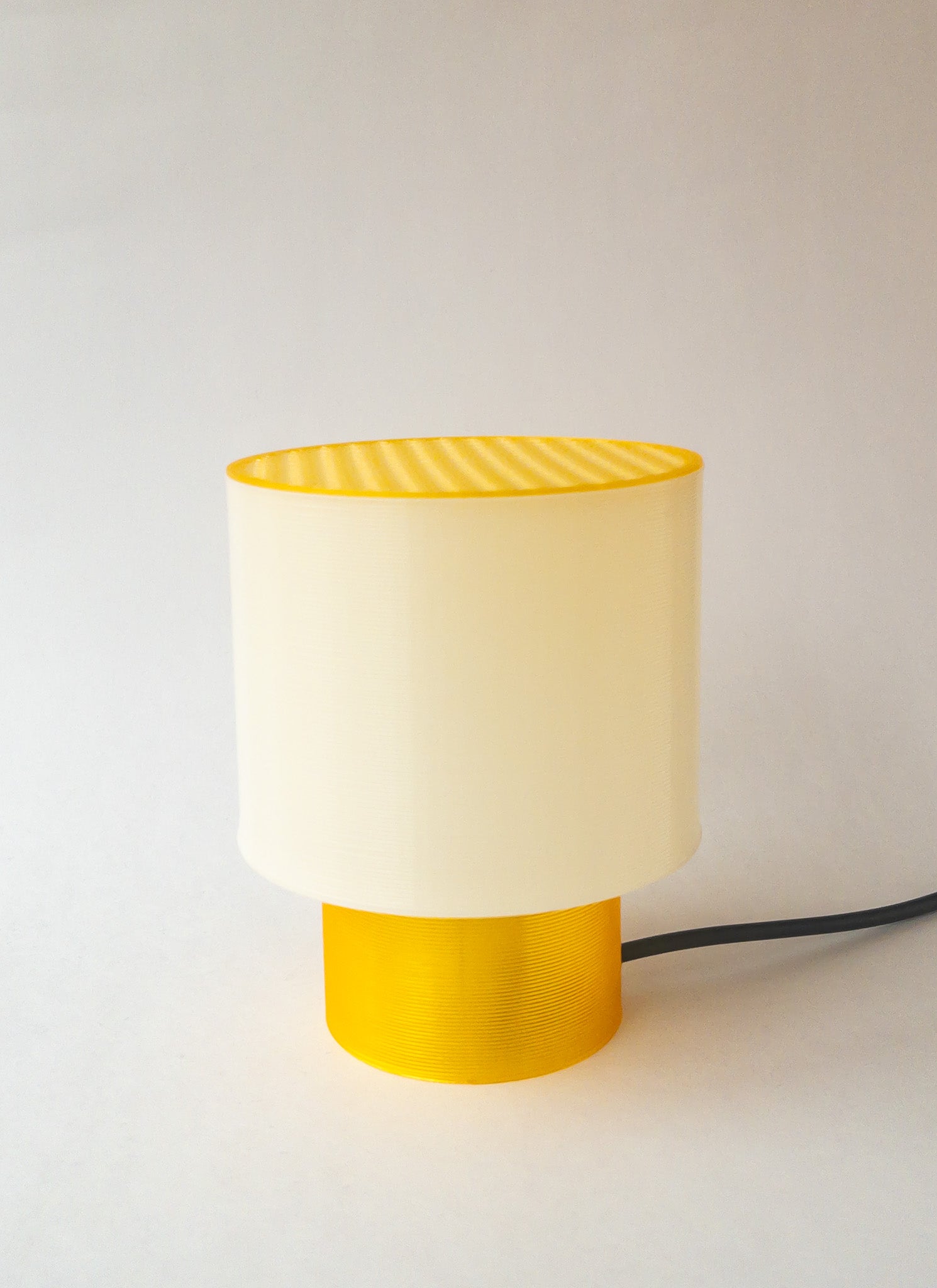 Clear Poco Circle Lamp Yellow