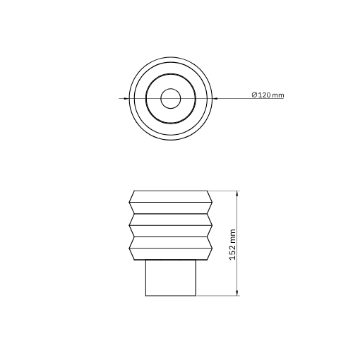 poco pop table lamp dimension drawing