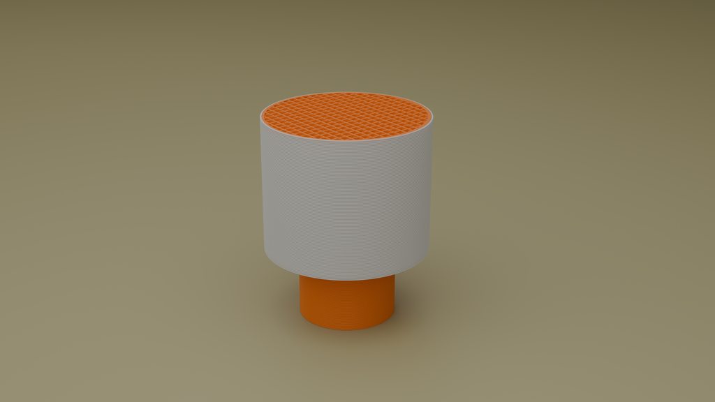 off shot of poco circle wired table lamp in orange color